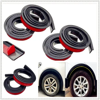 

4PCS black Car Fender Wheel Eyebrow Arch Protector Lip for Jeep Renegade Cherokee Wrangler Compass Patriot Santafe i20 i30