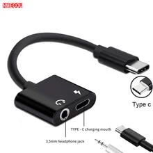 2 в 1 type-C до 3,5 мм аудио разъем адаптер зарядный конвертер для huawei P20 Pro mate 10 Lite Letv Le Pro 3 type C USB-c кабель