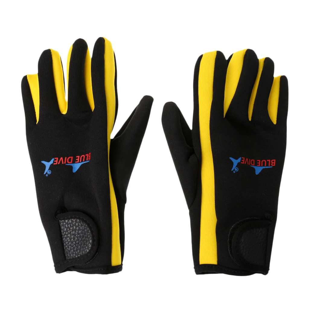 1 Pair 1.5mm Neoprene Five Finger Diving Glove Comfortable Anti-slip Warm Wetsuits for Diving Swimming Snorkeling Women Men
