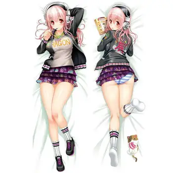 

Hot Japanese Cool Anime Pillowcase Super Sonico Throw Cute Otaku Body Dakimakura Soft Gift Hugging Body Pillow Case 150x50 CM