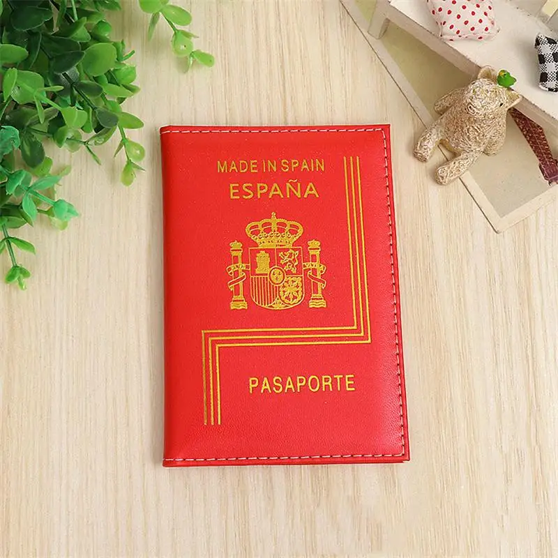 Испания путешествия женщины из искусственной кожи чехол для паспорта мода милый держатель паспорта защитный чехол Espana обложка паспорта высокое качество