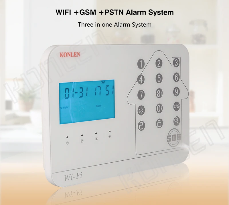 WIFI GSM PSTN Alarm System 01