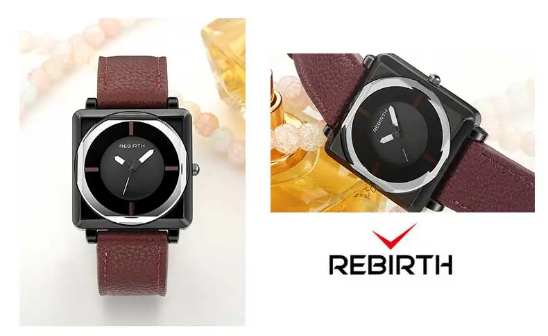 Лидирующий бренд, квадратные женские часы-браслет, наручные часы с кожаными кристаллами, женские кварцевые часы, Прямая поставка