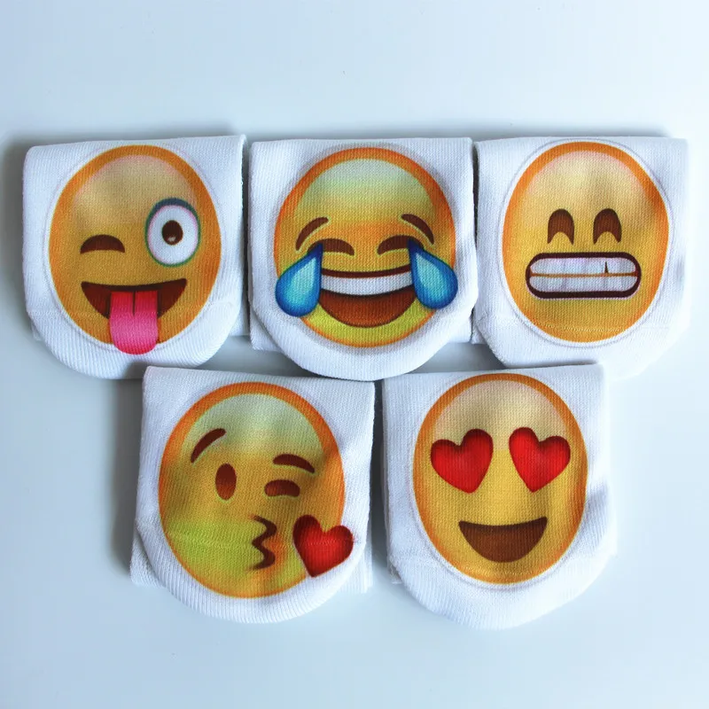 Оптовая продажа выражение emoji смайлик 3d Носки с рисунком