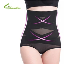 Cintura alta Mulheres Slimming Abdômen Hip Corpo Controle Corset Shapers Underwear thong qualidade da marca Floral Shapewear para Pós-parto