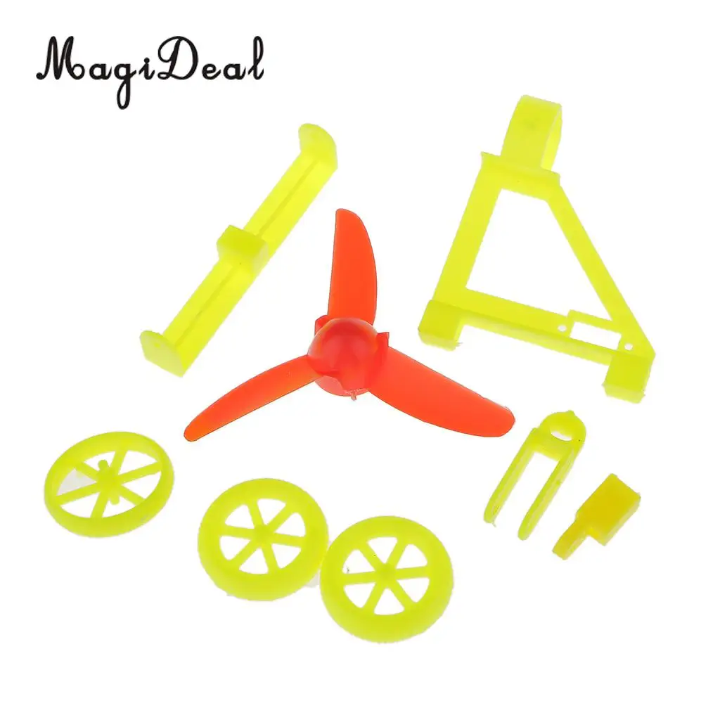MagiDeal High Quality 1Set Electric Air Powered Racing Car DIY Assembly Toy Kit for Kid Exploratory Learning Science Physics