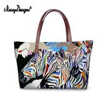 3D Розовая картина с изображением зебры роскошные женские сумки для покупок водонепроницаемые сумки для путешествий шоппинг для девочек Сумка Bolso Mujer Топ-ручка сумка