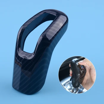 

CITALL Car Auto Carbon Fiber Style ABS Plastic Gear Shift Head Cover Fit for Land Rover Range Rover Sport 2014 2015 2016 2017