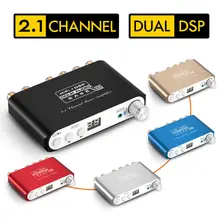 Nobsound мини Hi-Fi 2,1 Channel сабвуферный Bluetooth 5,0 DSP цифровой Мощность усилитель стерео бас усилитель с 24 V/3A Питание