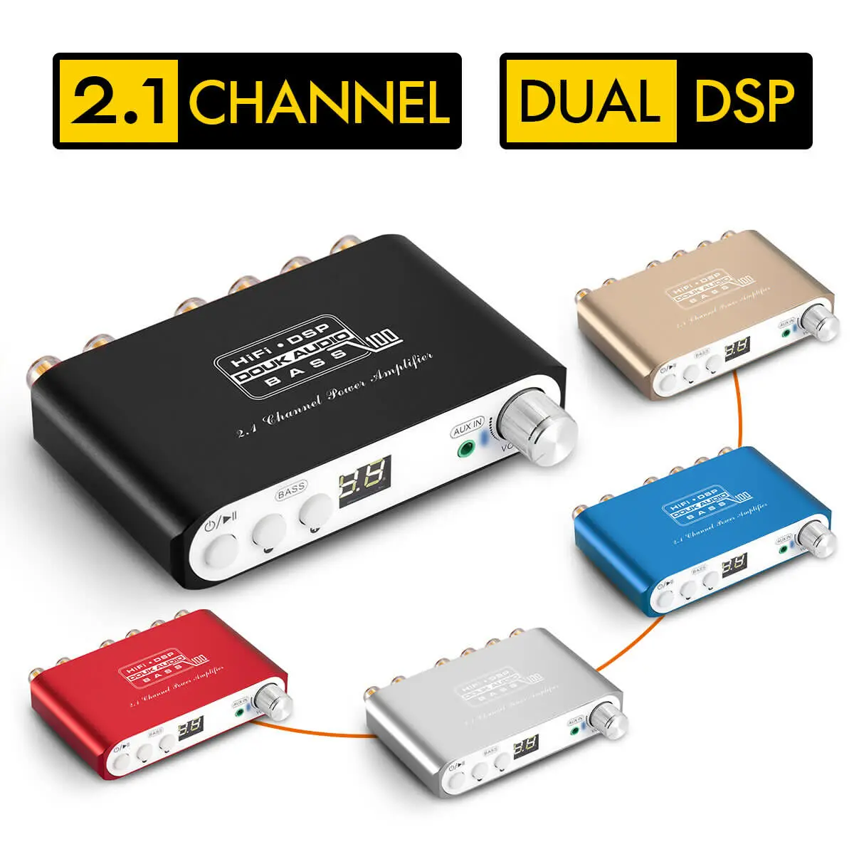 Мини сабвуфер Nobsound 2 1 канала Bluetooth 5 0 цифровой усилитель мощности DSP стерео