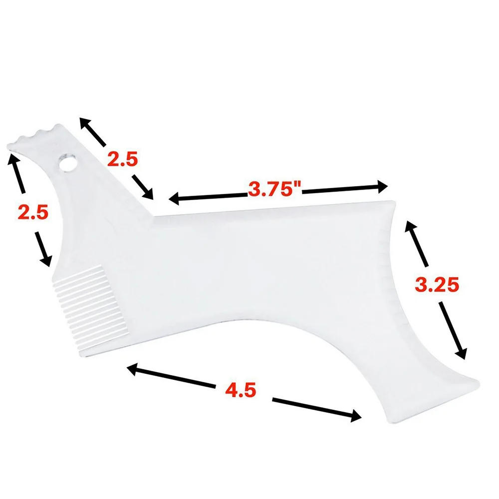 Beard Shaping Styling Tool with Inbuilt Comb for Perfect Line up Edging Men's Facial Hair Style Styling Tool Stencil Beard Comb Beard Shaping Styling Tool with Inbuilt Comb for Perfect Line up Edging Men's Facial Hair Style Styling Tool Stencil Beard Comb