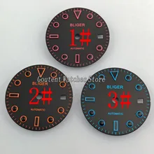 28,5 мм черный циферблат подходит 2836/2824 2813/3804, Miyota 82 серии 40 мм часы P867