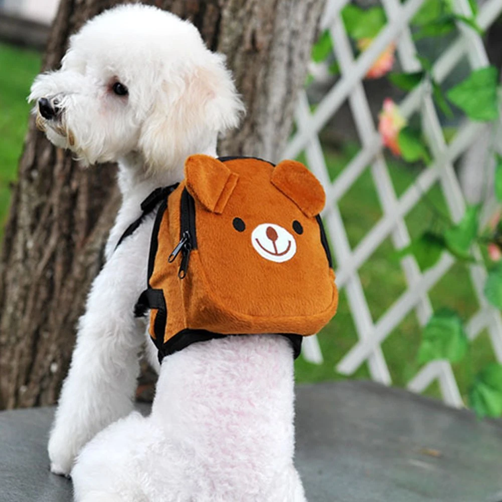 Mochila con para mascotas, alforja con correa ajustable para viajes al aire libre senderismo, perros pequeños|Transportines para perros| - AliExpress
