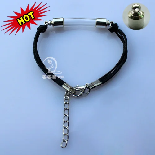 3 шт. Стекло флакон Браслеты(6 мм кривая колба, Preglued посеребренные Шапки) DIY Ювелирные изделия Поиск