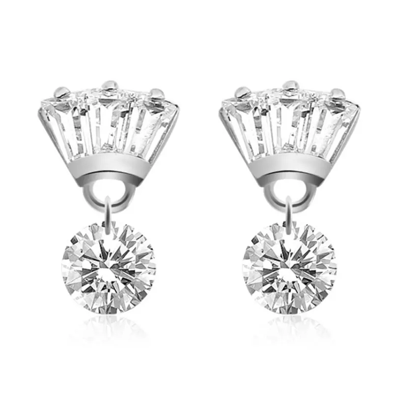 

Sport Badminton Earrings For Women CZ Crystal Stud Earrings Shuttlecock Hobby Gift 2017 Summer Jewelry Mujer