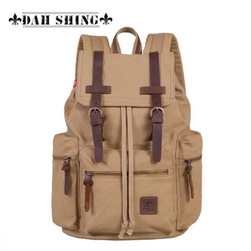 Large capacity Canvas backpack women backpack men's travel bags school bags Mochilas 16