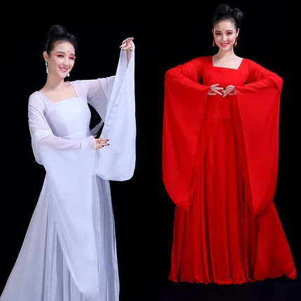 Женское танцевальное платье Hanfu элегантное сказочное в китайском классическом