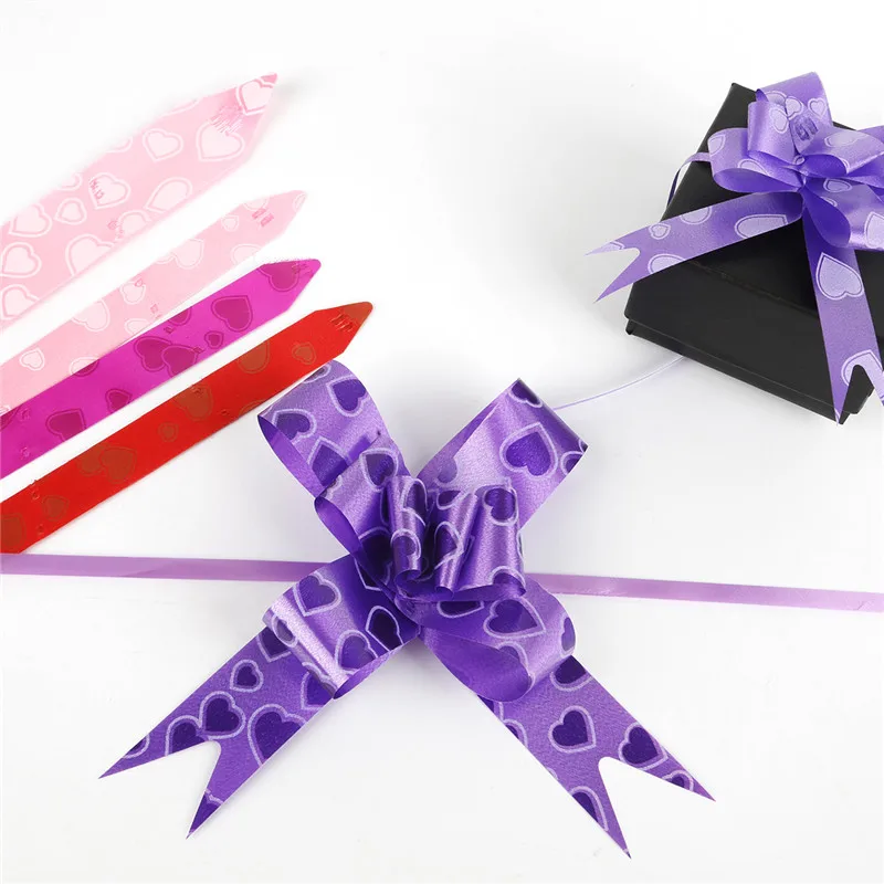 Love Heart Printed Gift Packing Ribbons Gift Wrapping Wedding Birthday