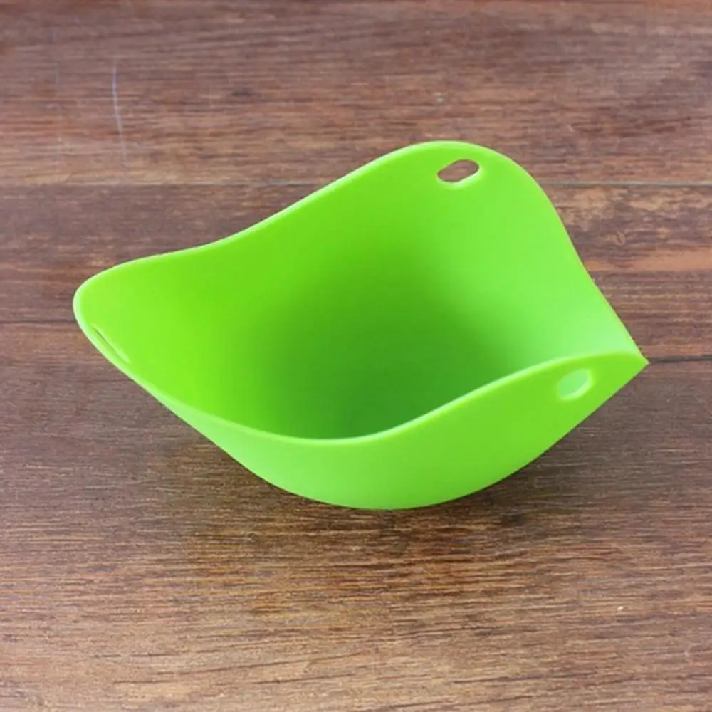 Силиконовая чашка для яиц для приготовления яиц микроволновка для яиц Poach стручки Инструменты Контейнер для яиц Милая миска посуда кухонный гаджет помощник - Цвет: Green