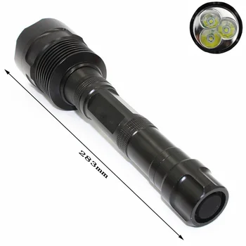 

Super Brightness 3x XML T6 LED 3200LM LED Flashlight Outdoor Baton Torch Wroking Lamp For Security Outdoor Flashlight