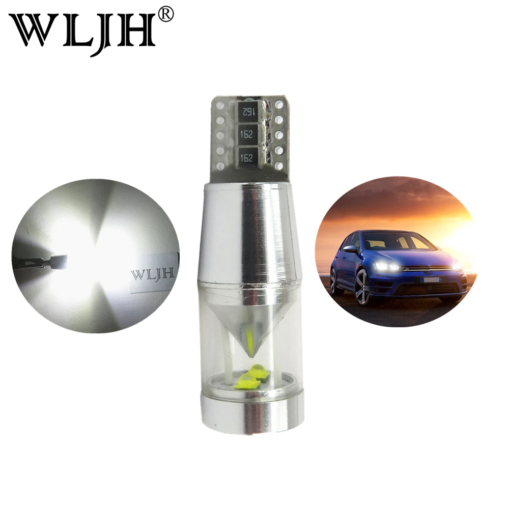 WLJH 2x LED T10 W5W Светодиодная автомобильная лампа для парковки номерного знака VW Golf 4 5