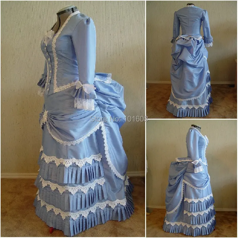

Victorian Corset Gothic/Civil War Southern Belle Ball Gown Dress Halloween dresses US 4-16 V-1426