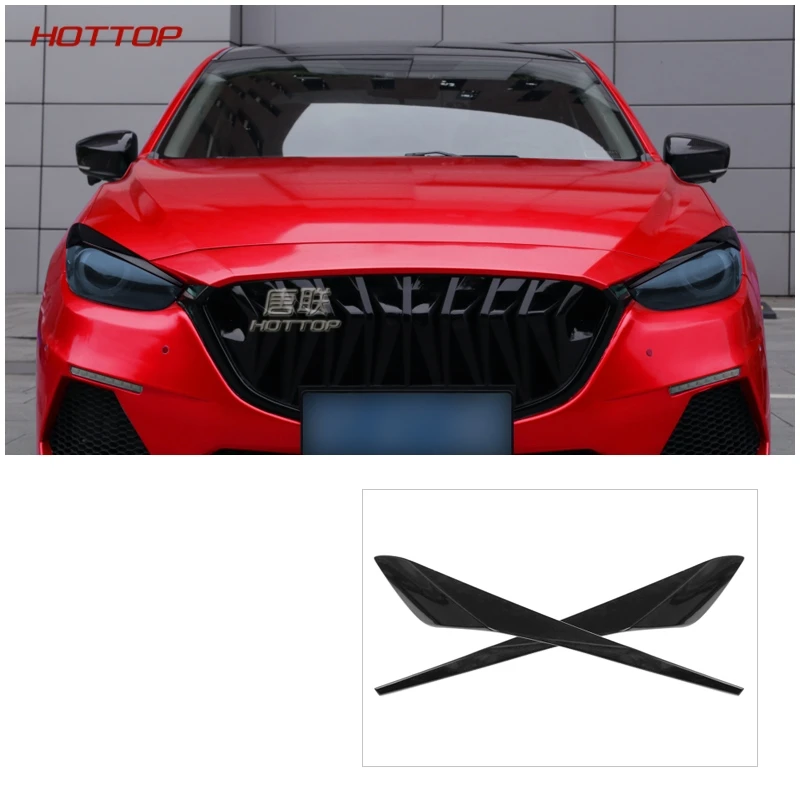Details about   Eyebrows For Mazda 3 MK1 1 HB Front Headlight Cover Eye brows Masks 