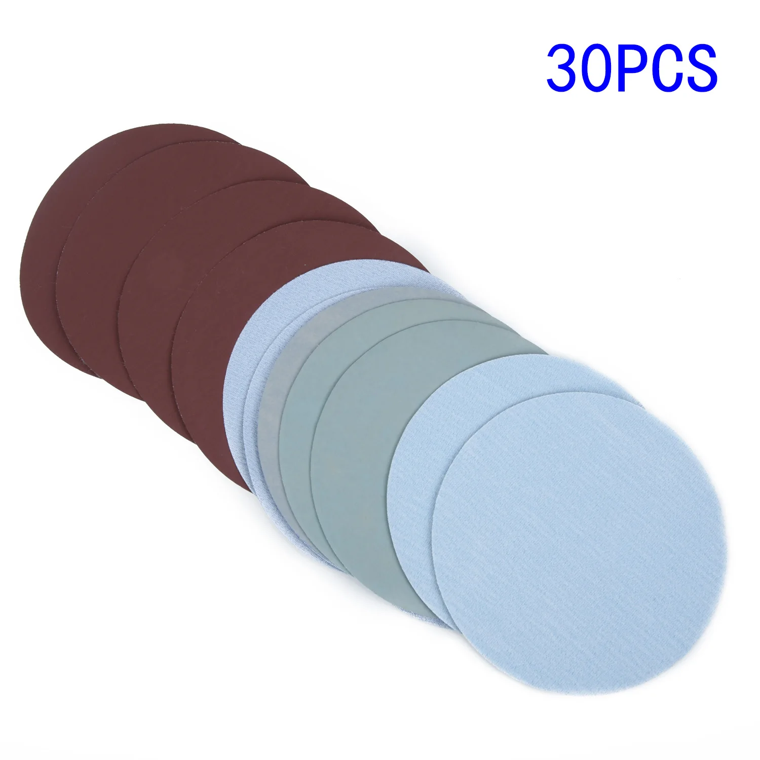 

30pcs/Set Sanding Paper discs 125mm 5" Grit 1000/1500/2000/3000/5000/7000 Sanding Discs Sand Paper polishing Grinding sandpapers