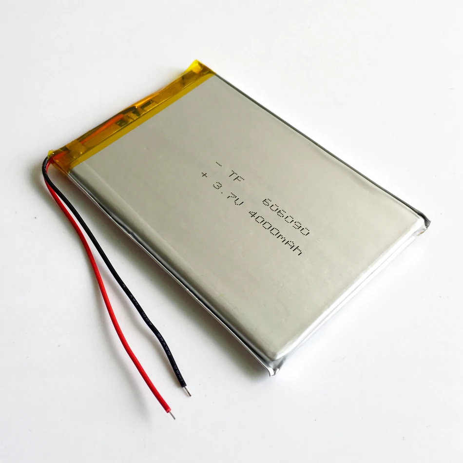 Лот 5 шт. 3,7 V 4000mAh 606090 литий-полимерный аккумулятор для gps psp DVD PAD Электронная книга планшетный ПК ноутбук внешний аккумулятор