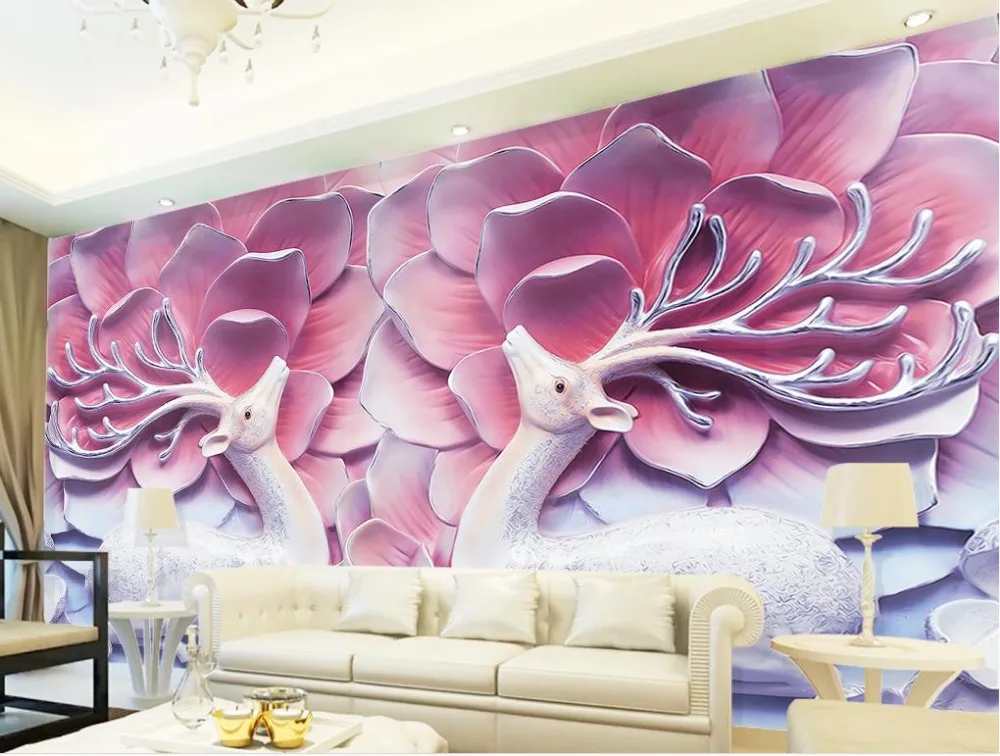custom wall mural Modern art painting high quality mural wallpaper Deer