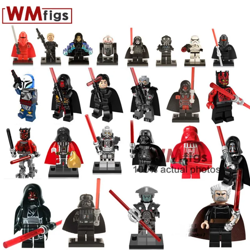 

Building Blocks leia Sith Lord Darth Vader Maul Revan Dooku Sidious Luke Skywalker bricks toys kits s