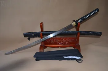 

DAMASCUS FULL TANG HANDMADE JAPANESE SAMURAI SWORD KATANA CLAY TEMPERED FOLDED STEEL SHARP BLADE BAMBOO STYLE SAYA IRON TSUBA