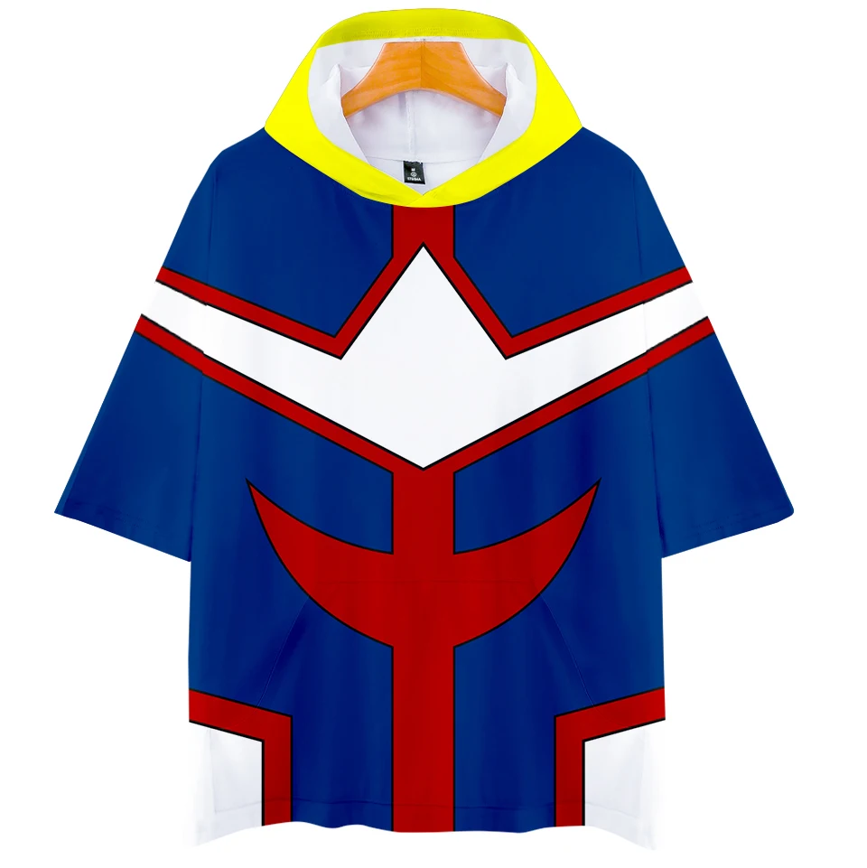 3D худи My Hero Academia новая модная летняя футболка классная и дышащая с коротким