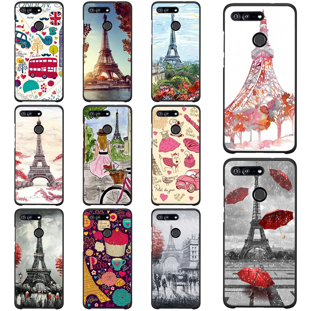 

UV Printed TPU for Huawei Nova 3i Case Black Silicone Cases for Huawei Nova3 Nova3i Case Y6 Casa Phone Cover