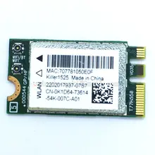 K1D64 Killer 1525 AC wifi WLAN карта+ Bluetooth 4,0 для Atheros QCNFA34AC Bigfoot сети убийца 1525