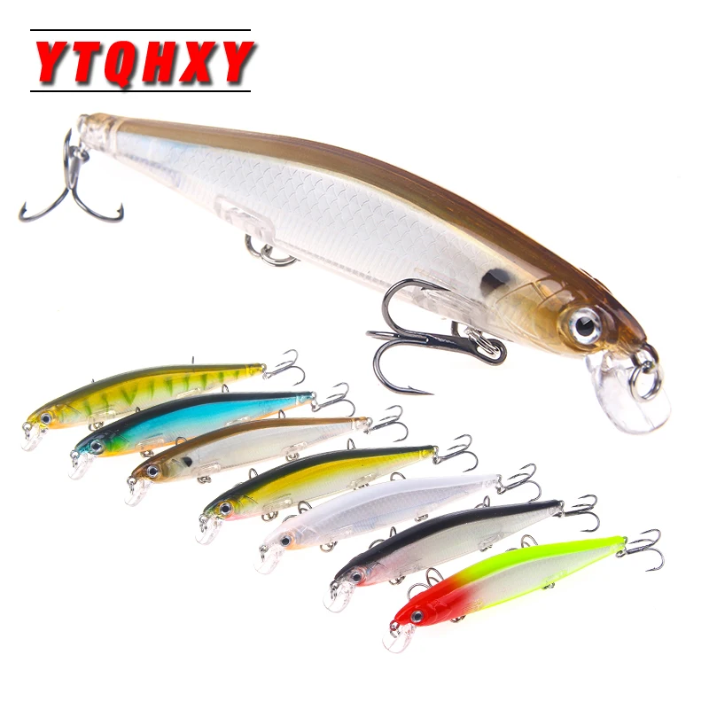 

YTQHXY 1Pcs Fishing Lure Minnow 110mm 13.5g Artificial Hard Bait High Quality With 3 Triple Hooks Floating Wobbler Pesca WQ433A