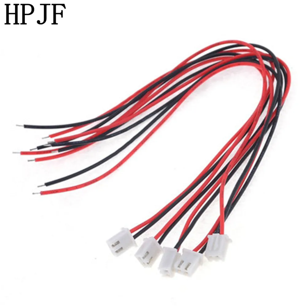 10pcs/lot 24AWG JST XH2.54 2Pin Terminal Cable Single Head Electronic