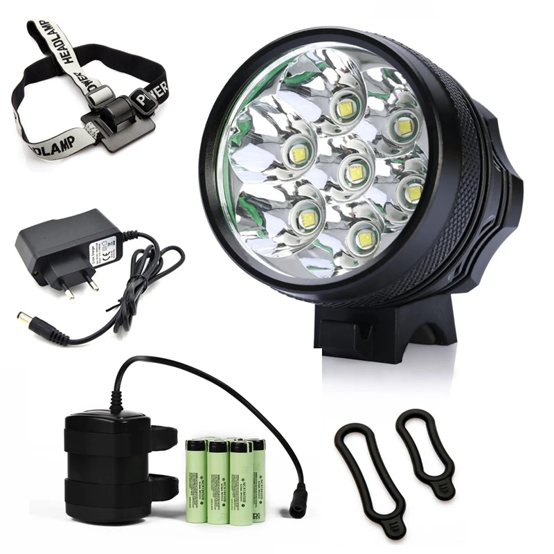 Светильник фонарь 7x CREE XM L T6 светодиодный велосипедный 8400 люмен фонасветильник