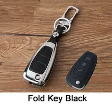 Diseño de Coches de cuero Caso de La Cubierta Clave Para Ford Focus 2 3 ST Guardabosques Escapar Caso Clave Para Ford Fiesta Mondeo Kuga Ecosport Cubierta de la Llave