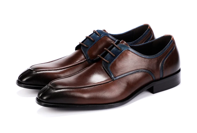Men's Casual Shoe Business Mens Genuine Leather Shoes Men Big Size 45 Casual Leather Oxford Shoes For Men Lace Up Brogues Formal (3)