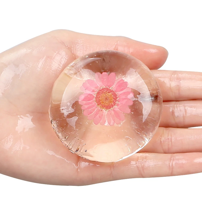 

Natural Handmade Deep Cleansing Soap Flowers Transparent Amino Acid Psoriaz Natural Organic Pure Body Skin Whitening Soap Base