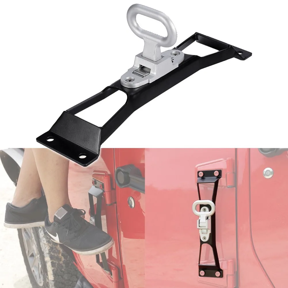 Дверные петли для автомобиля педаль для ног Peg стальная дверная педаль для Jeep JK Wrangler& Unlimited 2007