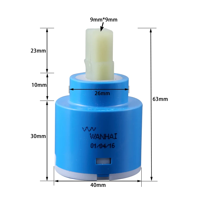 Ceramic Cartridge Faucet Cartridge Mixer Low Torque Faucet Accessories Rotation Flat Base 35mm / 40mm faucet cartridge