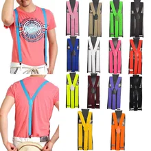 Цветной зажим-скобка-на Регулируемый унисекс для мужчин и женщин для брюк подтяжки ремни эластичный y-задний Пояс для чулок 100 см x 2,5 см