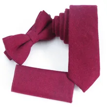 Красный шерстяной галстук для мужчин и женщин модный бутик Bordeaux 6 см галстуки шерсть галстук collocation карманное полотенце гравата, тонкий