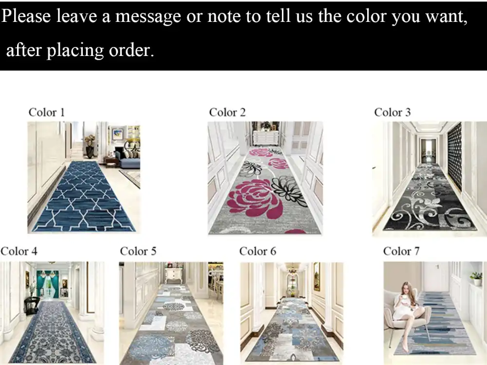 Nordic Red Hallway Carpet Long Runner Rugs Bedroom Living Room Floor Mats Stair Carpet Mat Home Hotel Decor Carpets Custom Made