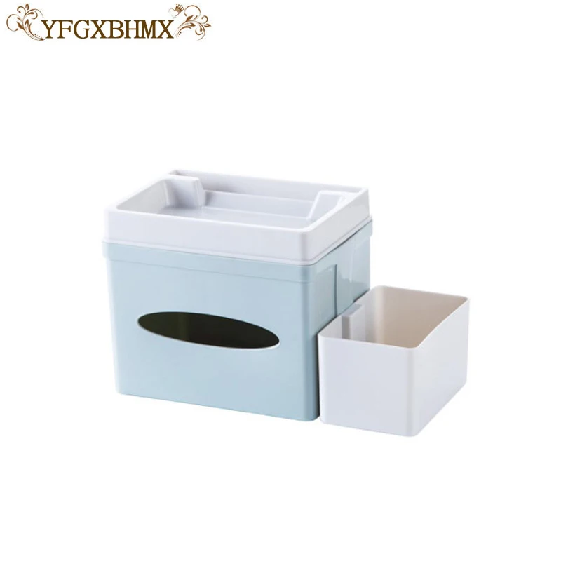 YFGXBHMX Multi-function коробка для хранения пластиковая коробка для одноразовых салфеток Настольный макияж органайзер для косметики пульт