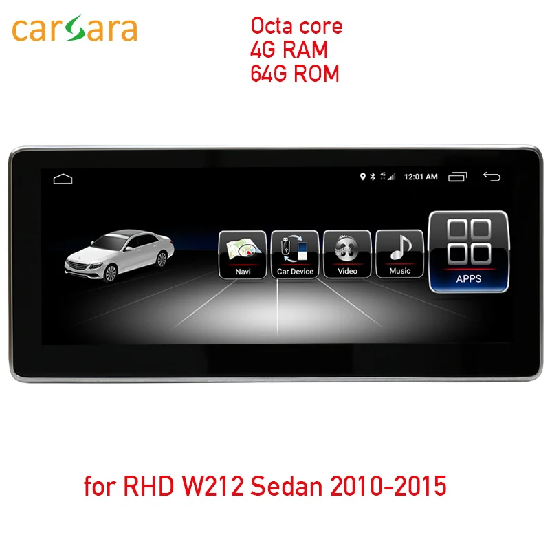 4G ram 64 rom Android дисплей для E Class W212 RHD sedan 2010- 10,2" сенсорный экран gps навигация Радио мультимедийный плеер