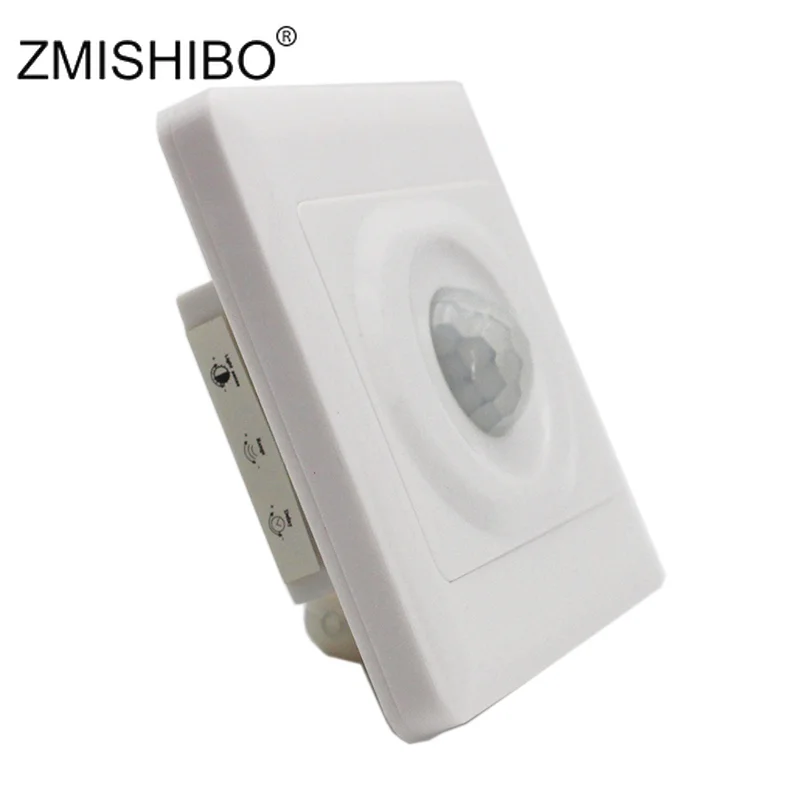 

ZMISHIBO 3-line Automatic Human Body Induction Lamp Switch Time Sensitivity Sensor Range Adjustable Light Remote Distance 2-12m