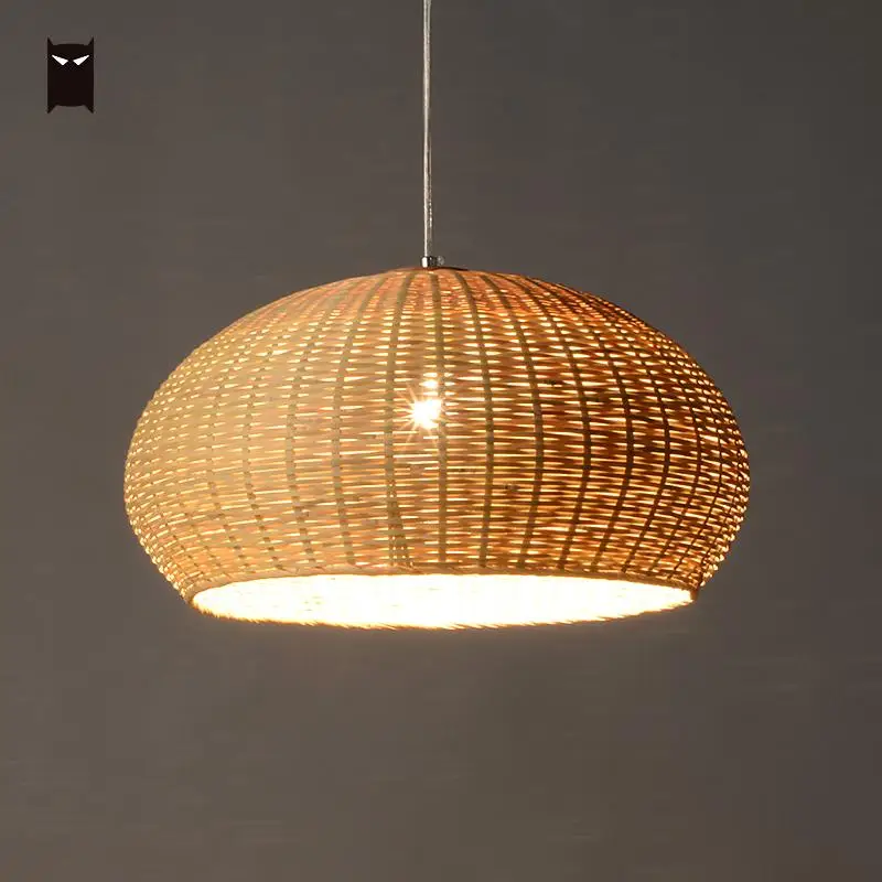 Нежный бамбуковый Плетеный светильник из ротанга настенный винтажный